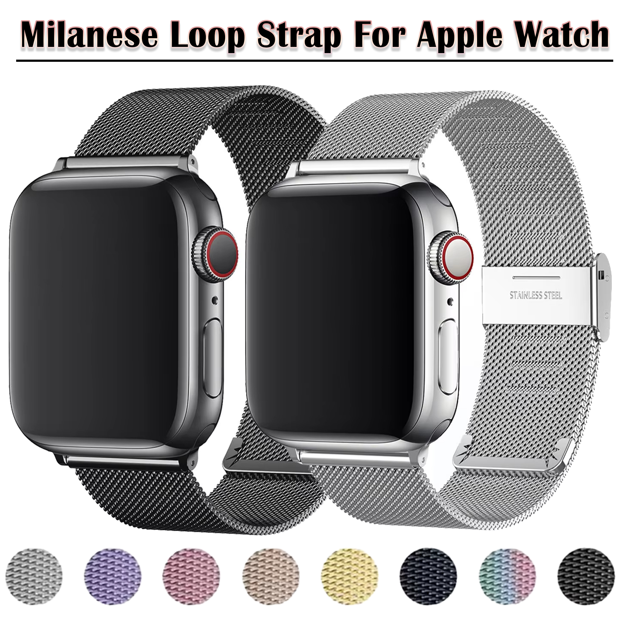 Mesh Coil Strip - Milanese Loop Band for Apple Watch