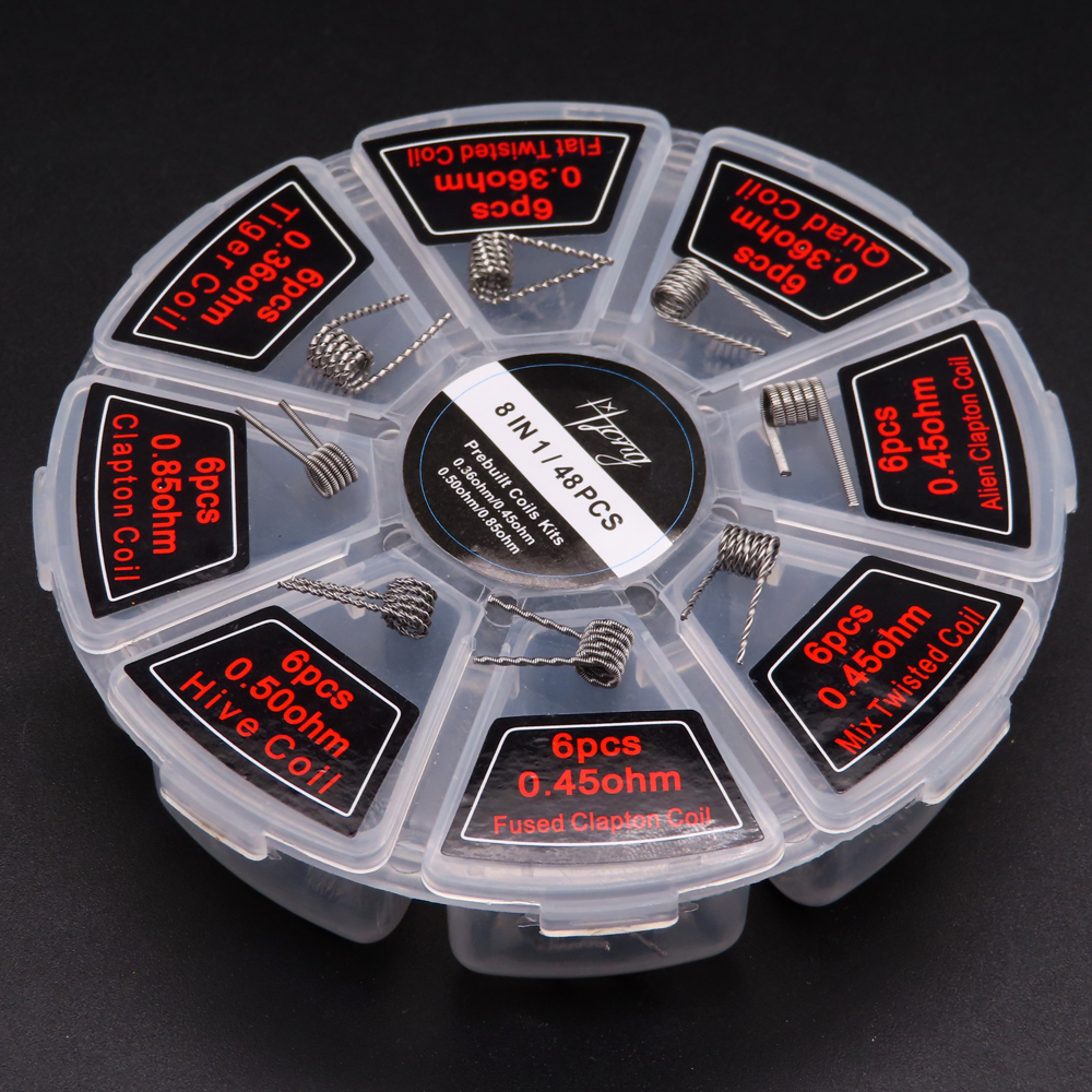 48pcs/set Premade Coils RTA RD - đánh giá và giá Vaping Area