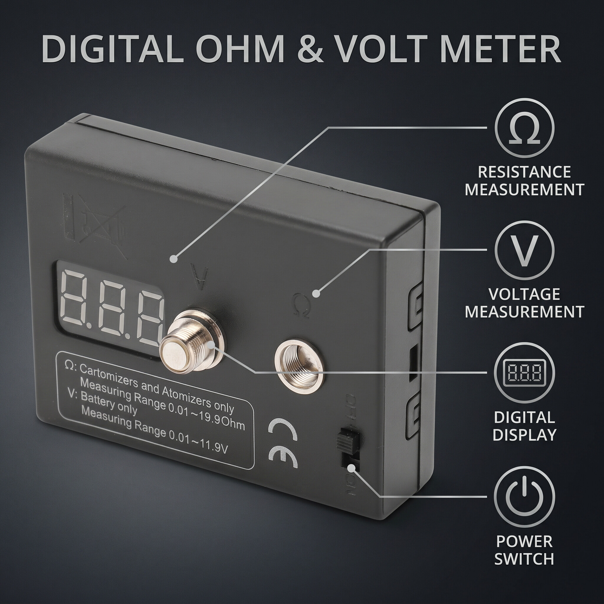 Resistance OHM Meter Coil Test - đánh giá và giá Ohm Meter Reader